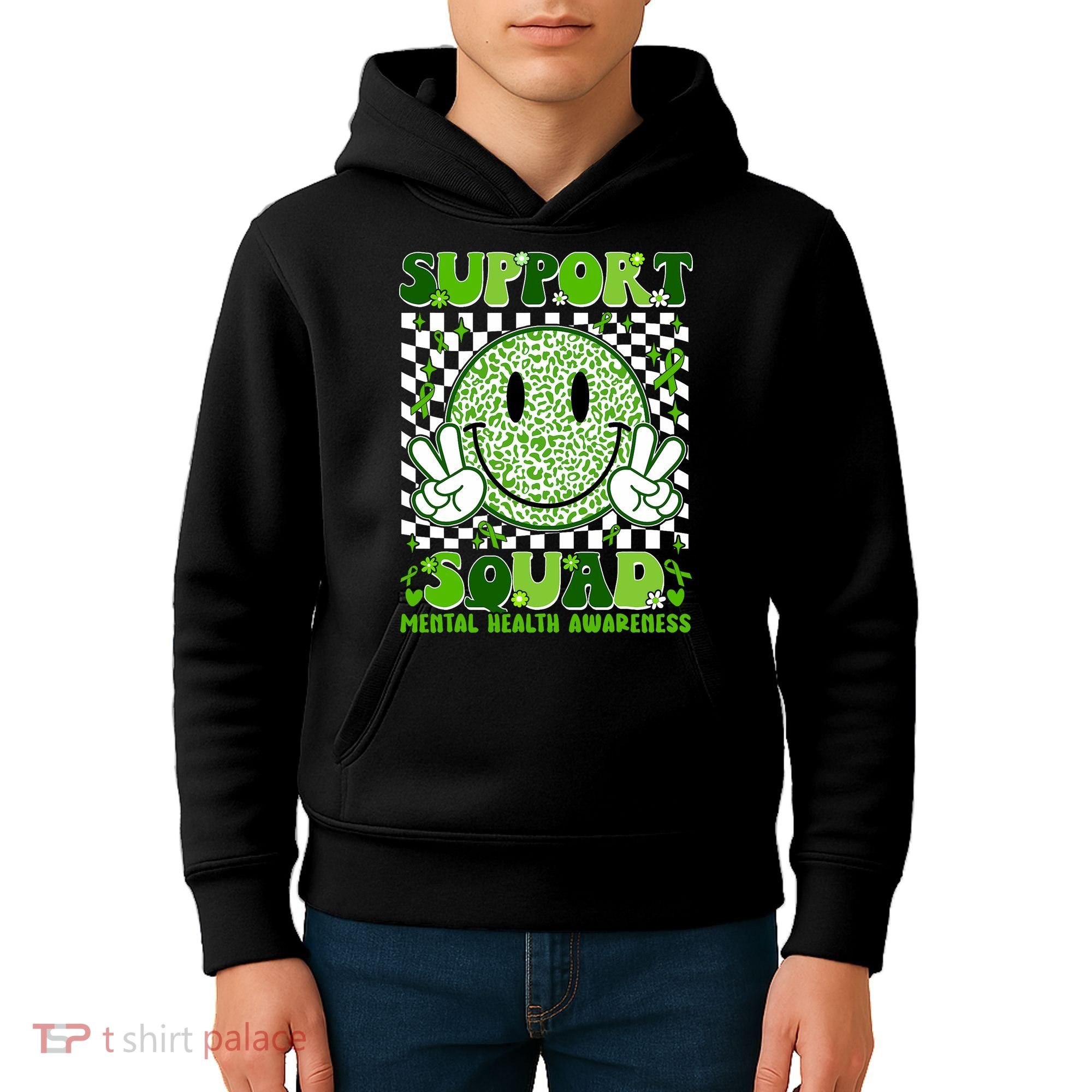 Motivation Support Squad Mental Health Awareness  Kids Hoodie