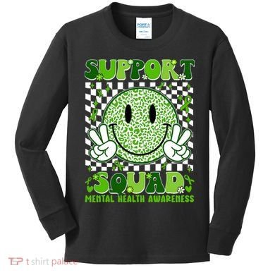 Motivation Support Squad Mental Health Awareness  Kids Long Sleeve Shirt