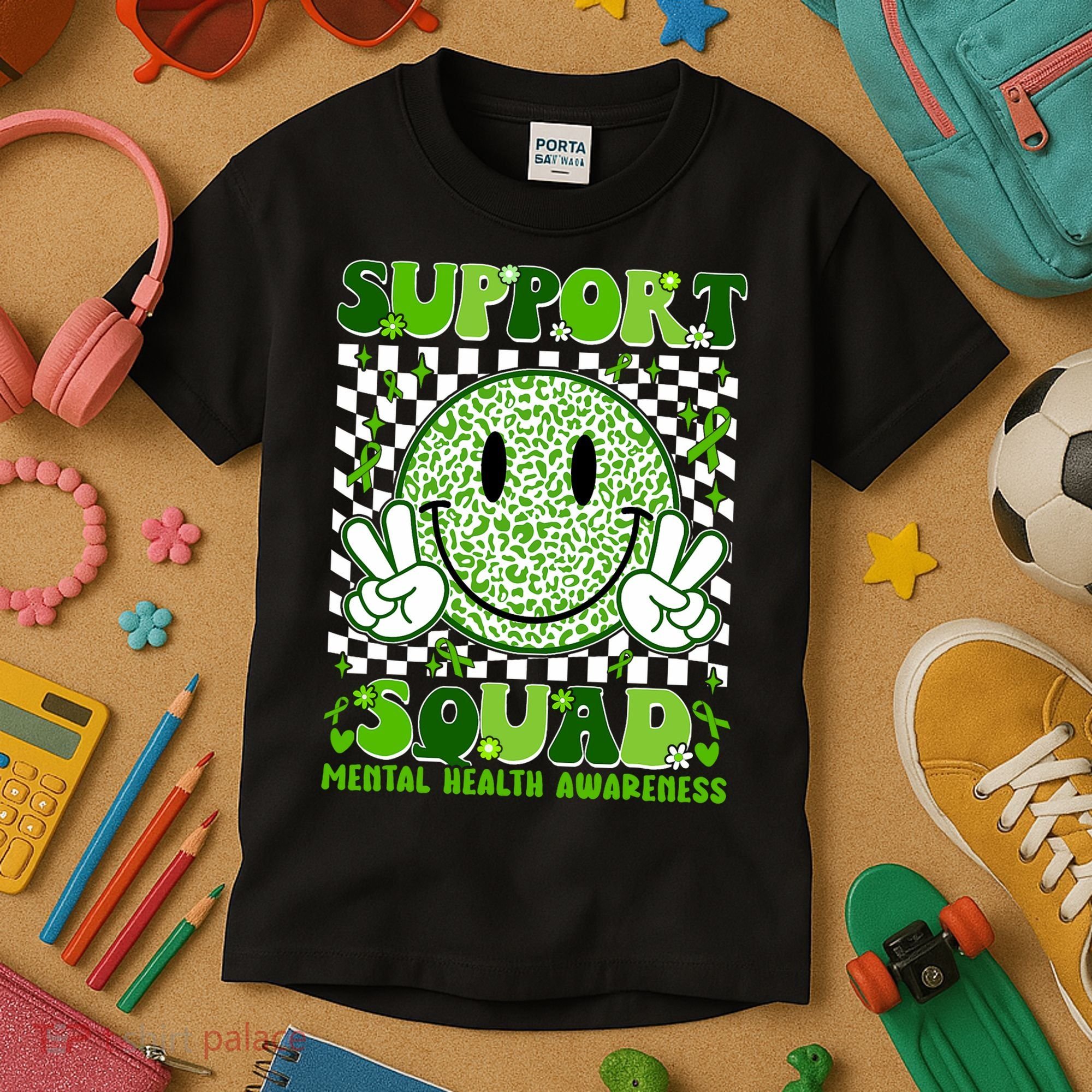 Motivation Support Squad Mental Health Awareness  Kids T-Shirt