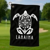 Maui Strong Sea Turtles Lahaina Hawaii Support Golf Towel thumb 1