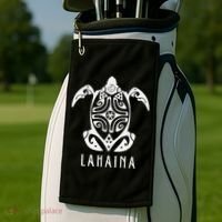 Maui Strong Sea Turtles Lahaina Hawaii Support Golf Towel thumb 2
