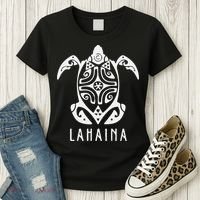 Maui Strong Sea Turtles Lahaina Hawaii Support Women's T-Shirt thumb 3