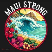 Maui Strong Support For Hawaii Fire Victims Hawaii Fires Lahaina Fires USA-Made Doggie Bandana thumb 2