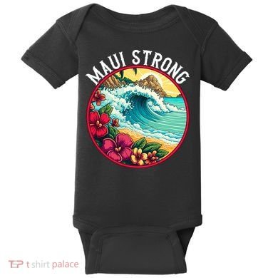 Maui Strong Support For Hawaii Fire Victims Hawaii Fires Lahaina Fires Baby Bodysuit