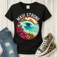 Maui Strong Support For Hawaii Fire Victims Hawaii Fires Lahaina Fires Women's T-Shirt thumb 3