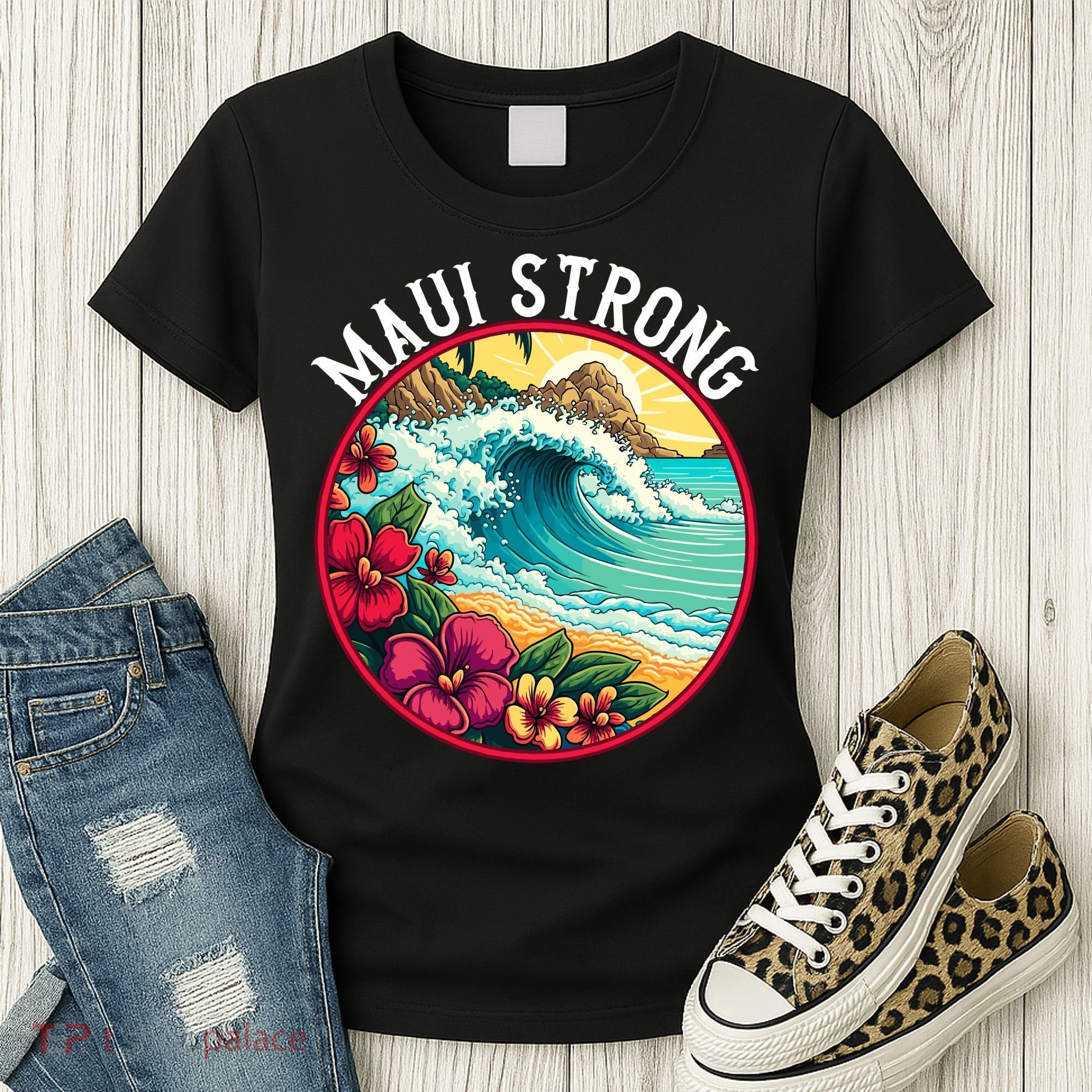 Maui Strong Support For Hawaii Fire Victims Hawaii Fires Lahaina Fires Women's T-Shirt