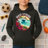 Maui Strong Support For Hawaii Fire Victims Hawaii Fires Lahaina Fires Kids Hoodie thumb 2