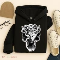 Medusa Statue Snakes Greek Mythology Hoodie thumb 4