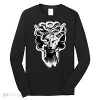 Medusa Statue Snakes Greek Mythology Long Sleeve Shirt thumb 0