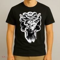 Medusa Statue Snakes Greek Mythology T-Shirt thumb 3