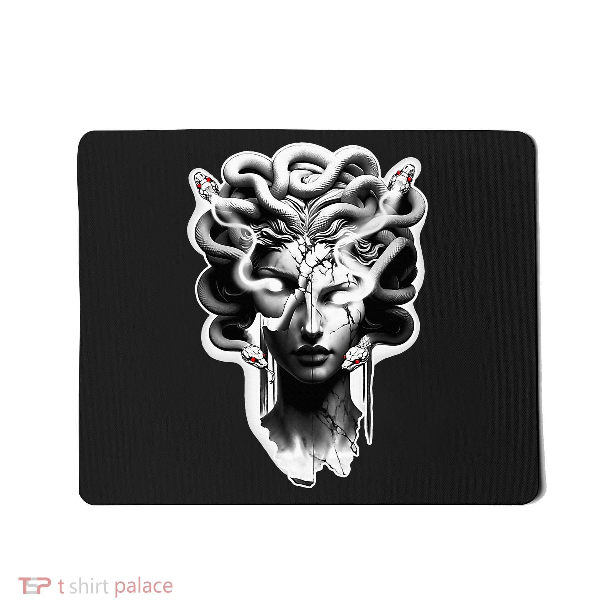 Medusa Statue Snakes Greek Mythology Mousepad