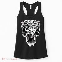 Medusa Statue Snakes Greek Mythology Women's Tank Top thumb 0