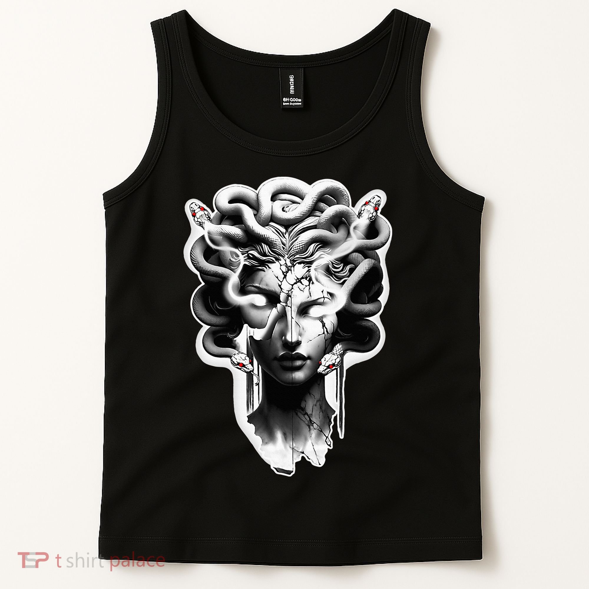 Medusa Statue Snakes Greek Mythology Tank Top
