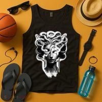 Medusa Statue Snakes Greek Mythology Tank Top thumb 4