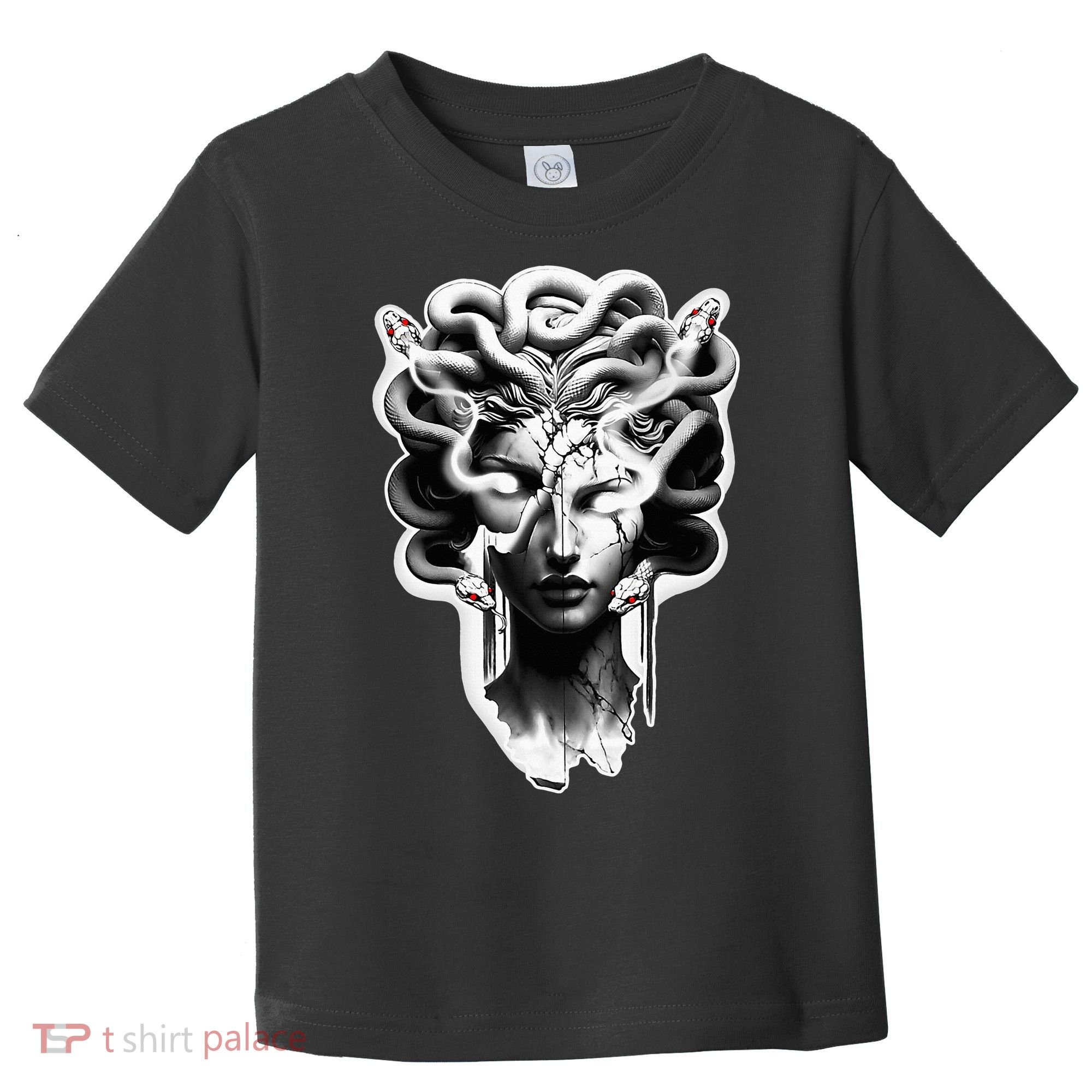 Medusa Statue Snakes Greek Mythology Toddler T-Shirt