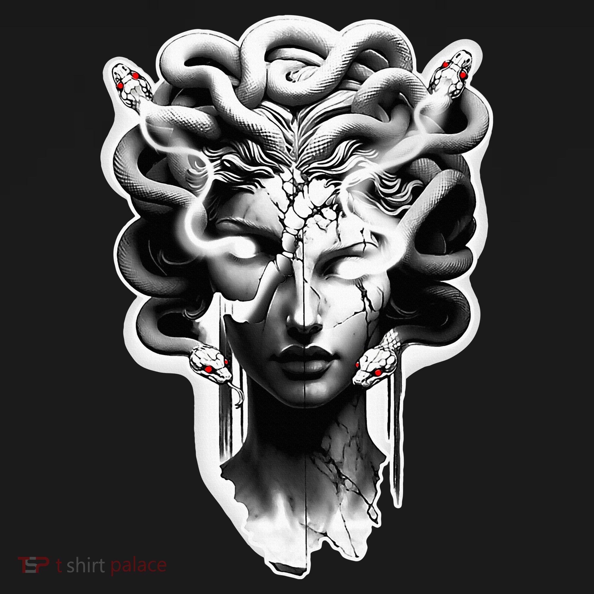 Medusa Statue Snakes Greek Mythology Toddler T-Shirt