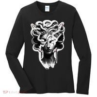 Medusa Statue Snakes Greek Mythology Women's Long Sleeve Shirt thumb 0