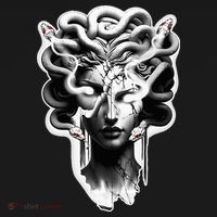Medusa Statue Snakes Greek Mythology Women's Long Sleeve Shirt thumb 2
