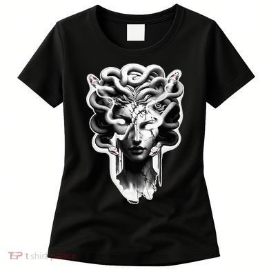 Medusa Statue Snakes Greek Mythology Women's T-Shirt