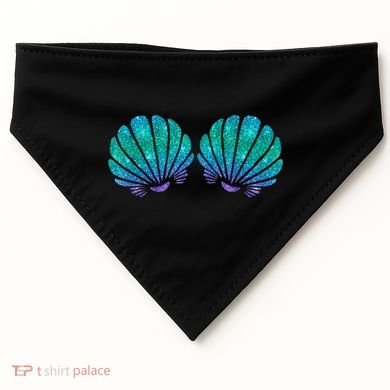 Mermaid Sea Shell Bra Costume USA-Made Doggie Bandana