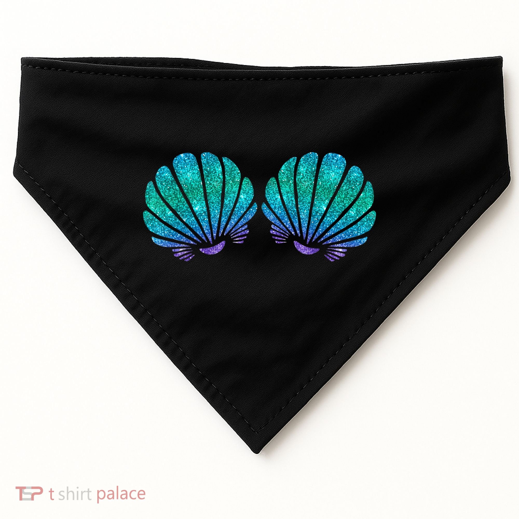 Mermaid Sea Shell Bra Costume USA-Made Doggie Bandana