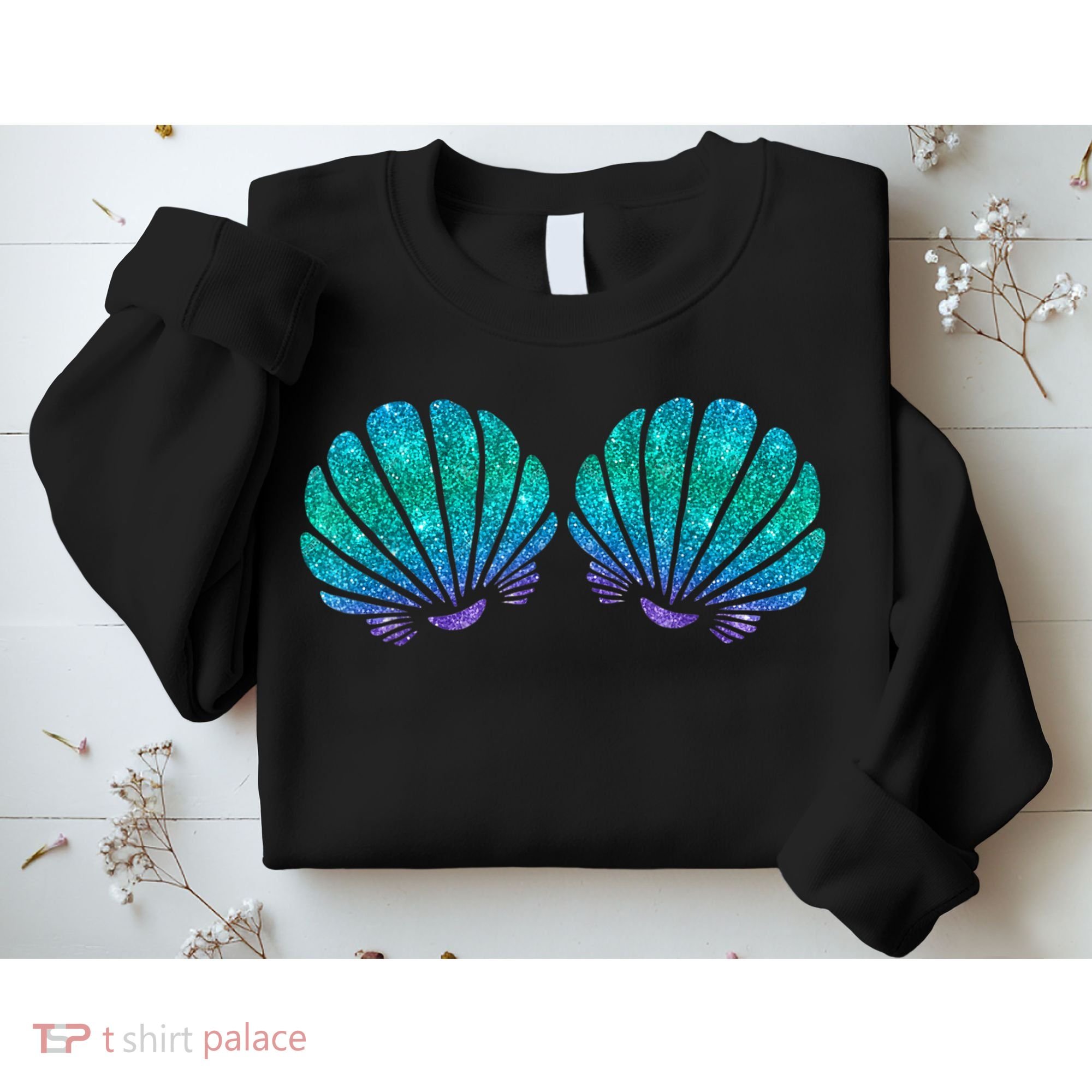 Mermaid Sea Shell Bra Costume Sweatshirt