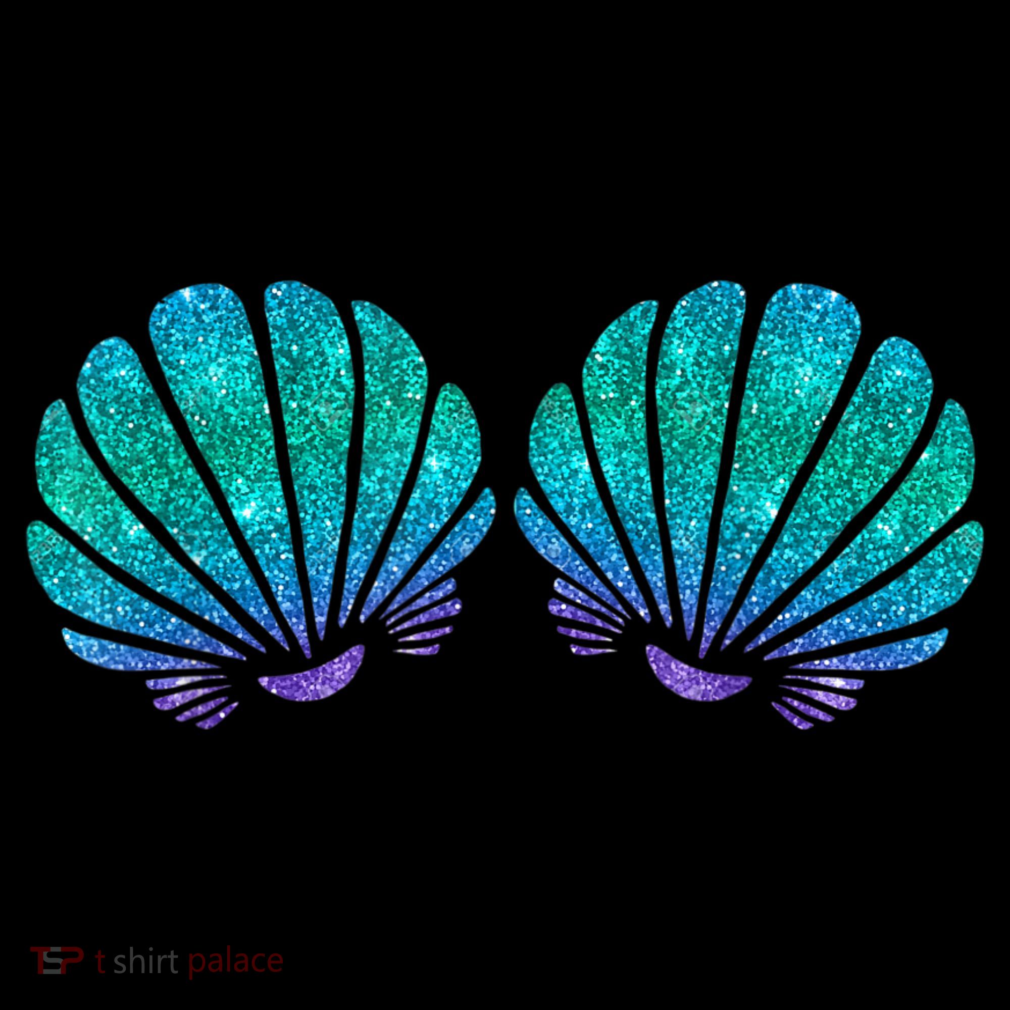 Mermaid Sea Shell Bra Costume Button