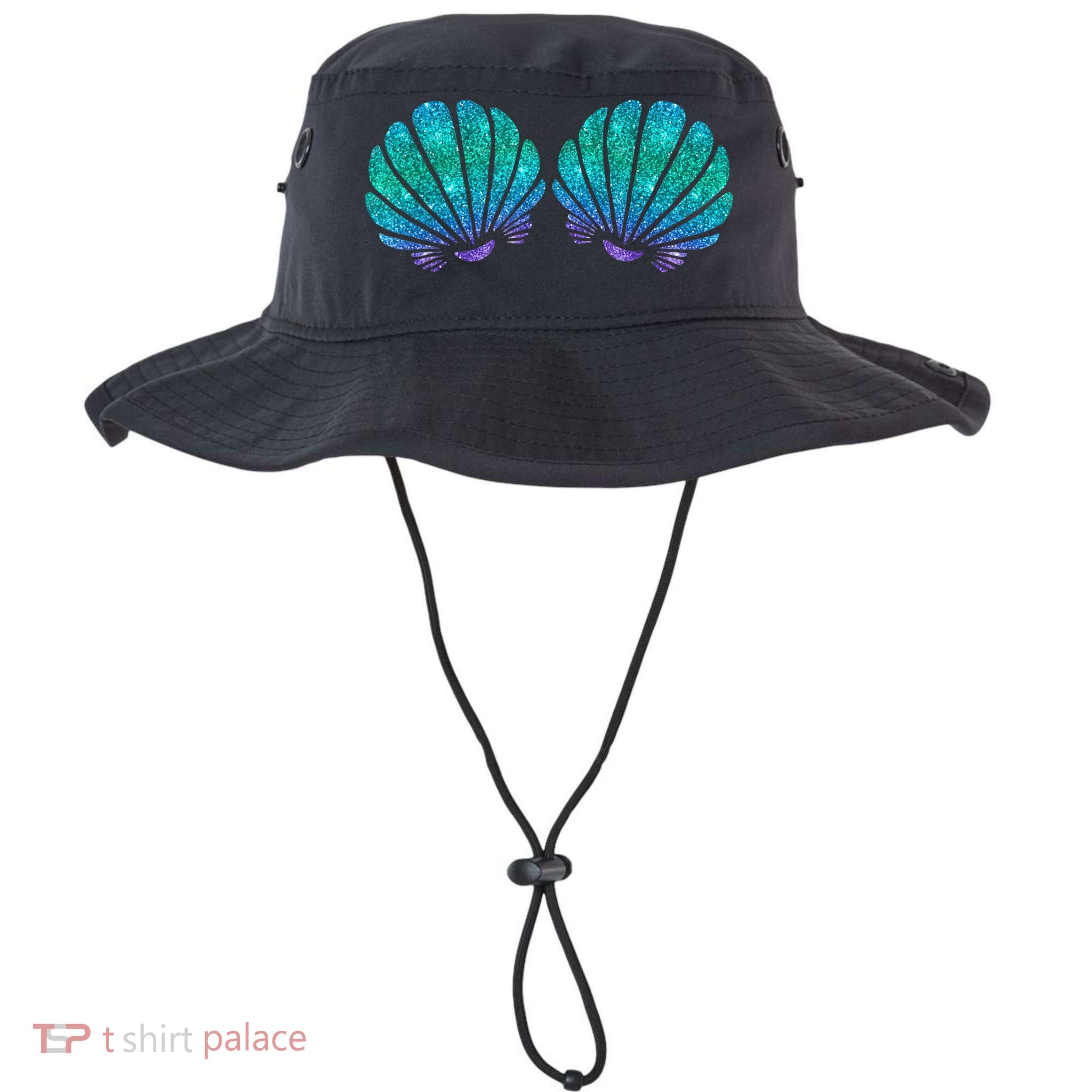 Mermaid Sea Shell Bra Costume Bucket Hat