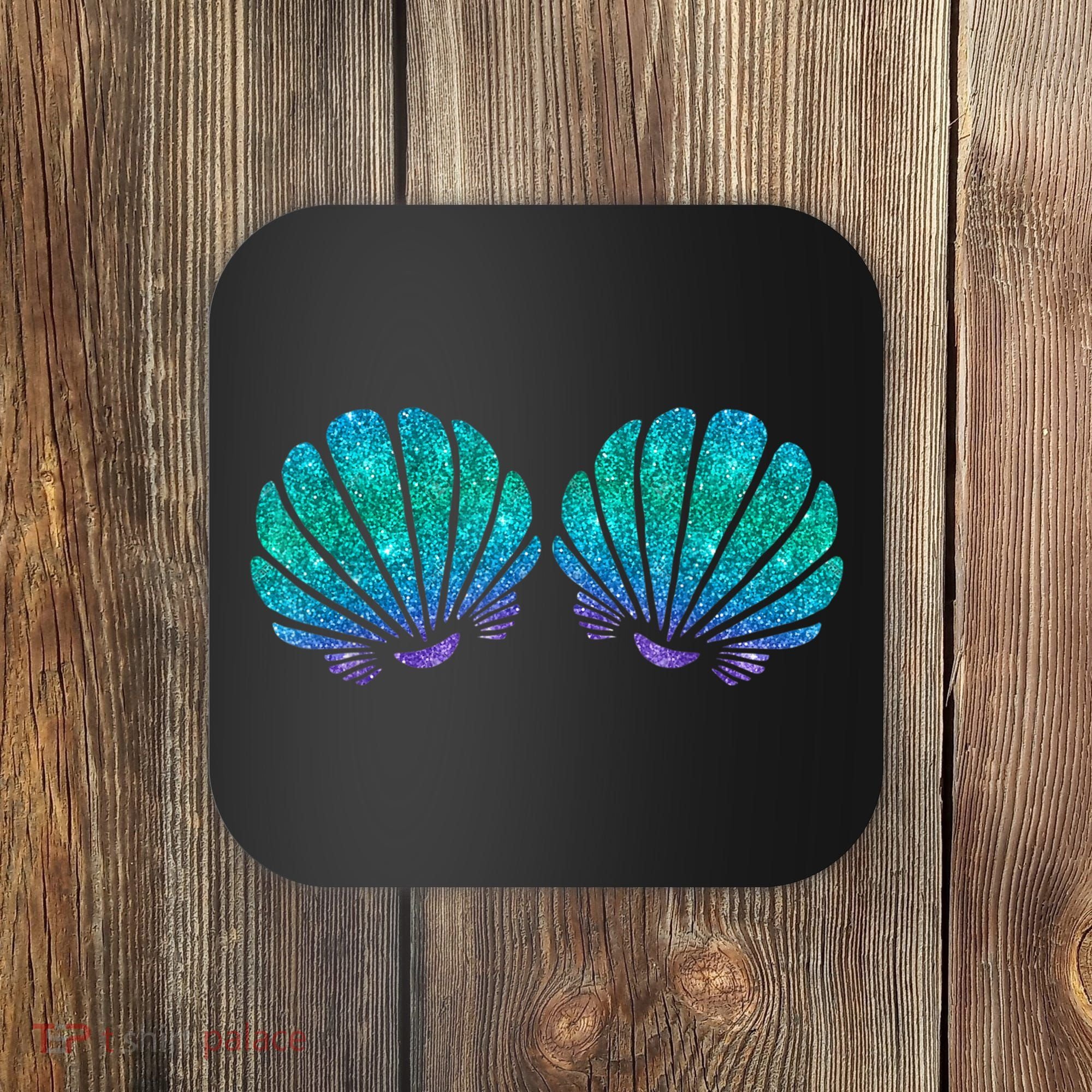 Mermaid Sea Shell Bra Costume Coaster