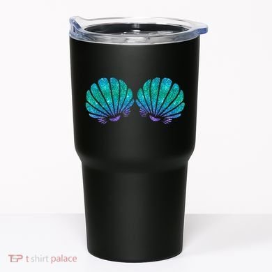 Mermaid Sea Shell Bra Costume Tumbler