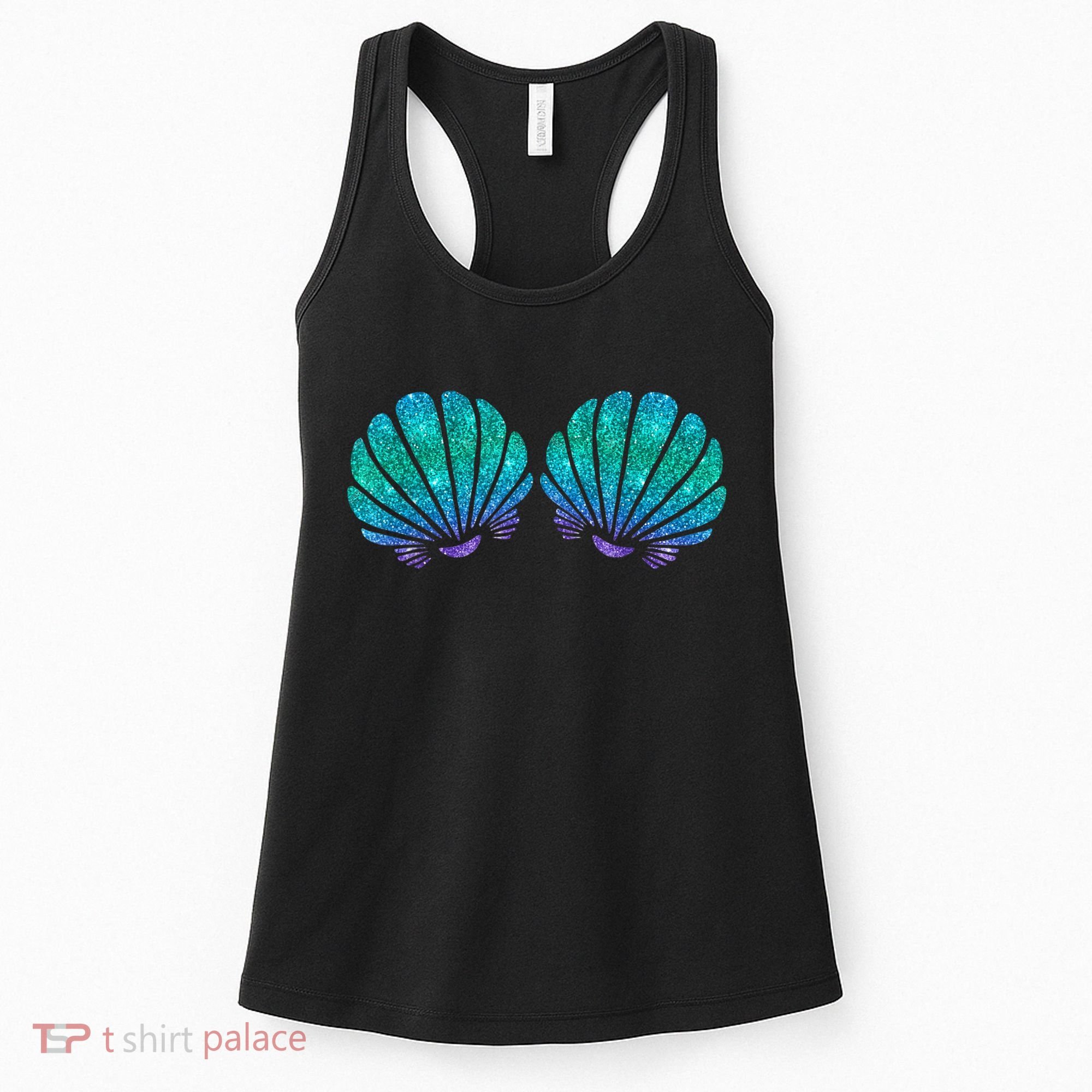 Mermaid Sea Shell Bra Costume Women's Tank Top