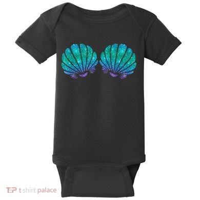 Mermaid Sea Shell Bra Costume Baby Bodysuit