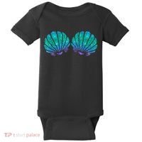 Mermaid Sea Shell Bra Costume Baby Bodysuit thumb 0