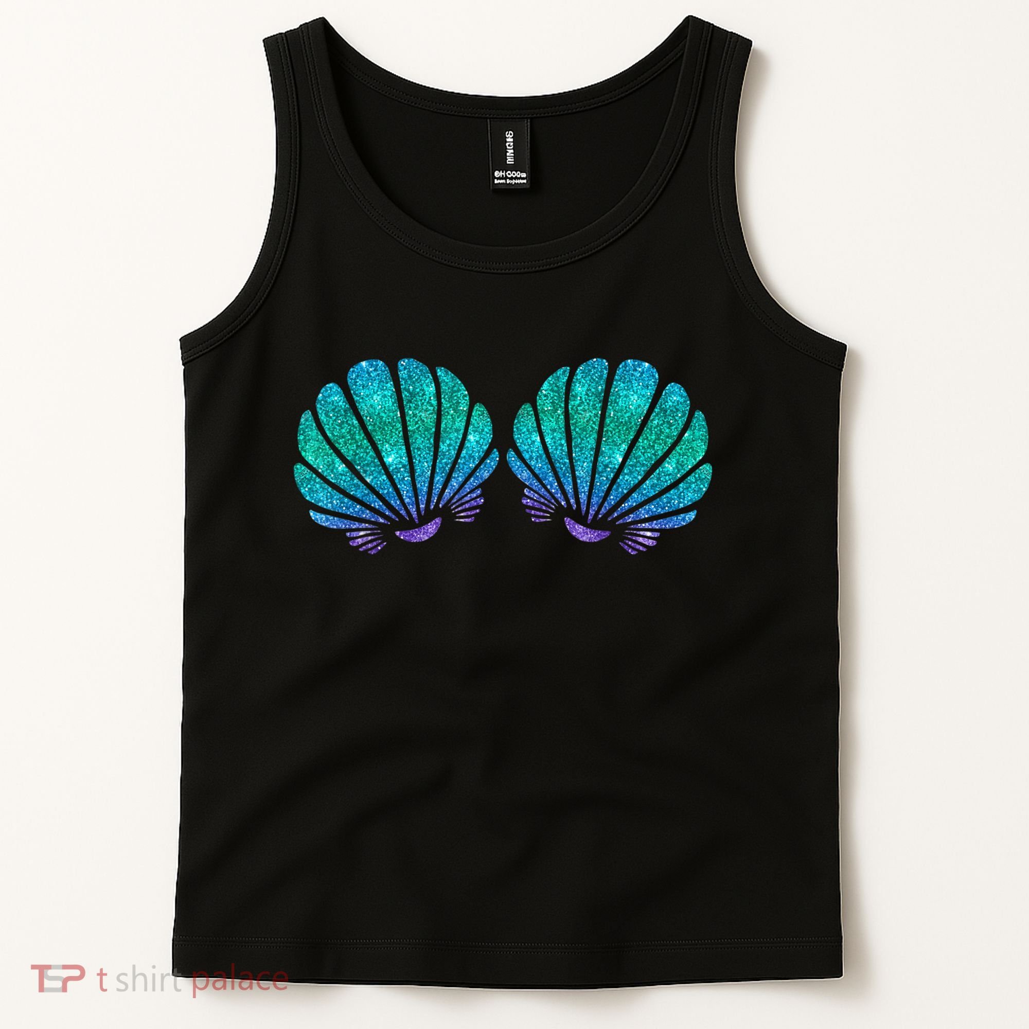 Mermaid Sea Shell Bra Costume Tank Top