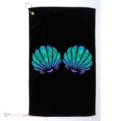 Mermaid Sea Shell Bra Costume Golf Towel