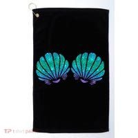 Mermaid Sea Shell Bra Costume Golf Towel thumb 0