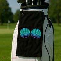 Mermaid Sea Shell Bra Costume Golf Towel thumb 2