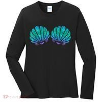 Mermaid Sea Shell Bra Costume Women's Long Sleeve Shirt thumb 0
