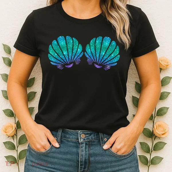 Mermaid Sea Shell Bra Costume Women's T-Shirt