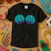 Mermaid Sea Shell Bra Costume Kids T-Shirt thumb 3