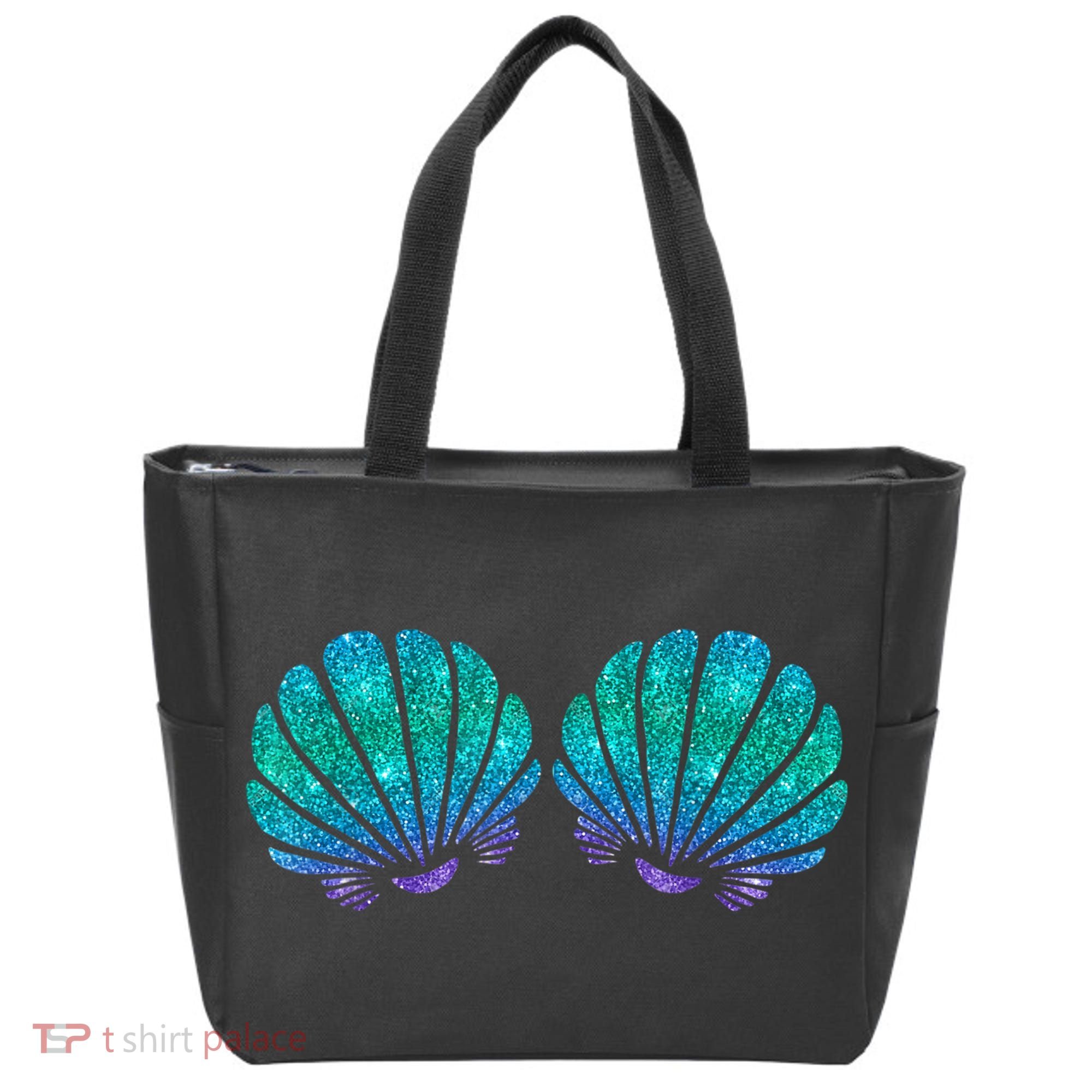 Mermaid Sea Shell Bra Costume Tote Bag