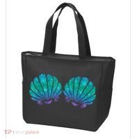 Mermaid Sea Shell Bra Costume Tote Bag thumb 3