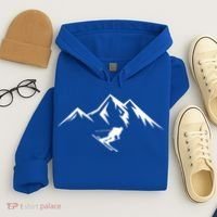 Mountains Skier Skiing Ski Cool Dad Minimalist Cool Gift Hoodie thumb 4