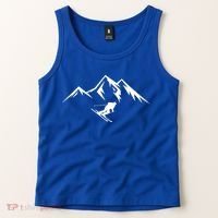 Mountains Skier Skiing Ski Cool Dad Minimalist Cool Gift Tank Top thumb 2