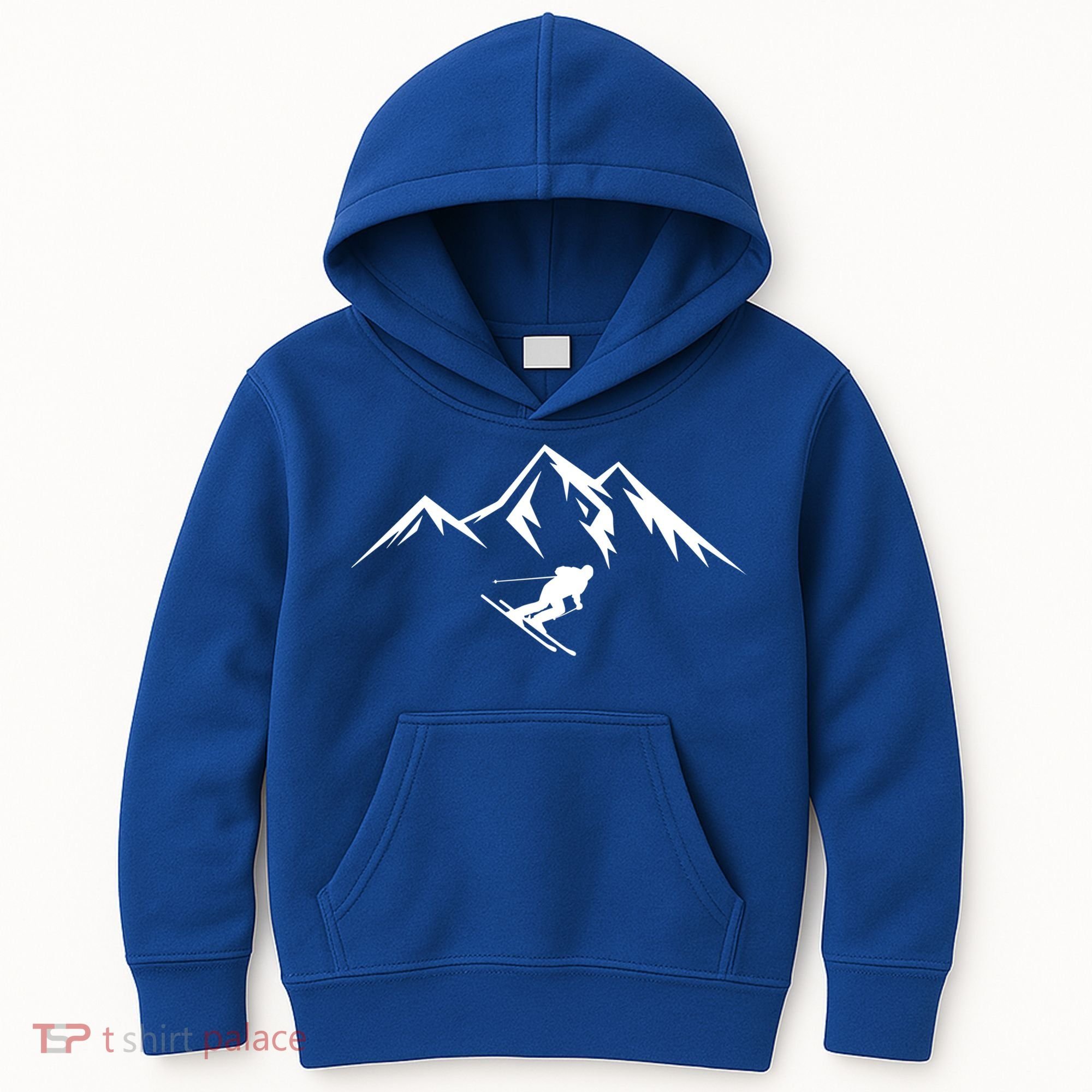 Mountains Skier Skiing Ski Cool Dad Minimalist Cool Gift Kids Hoodie