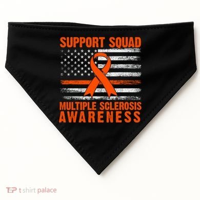 Ms Support Squad Multiple Sclerosis Awareness USA-Made Doggie Bandana