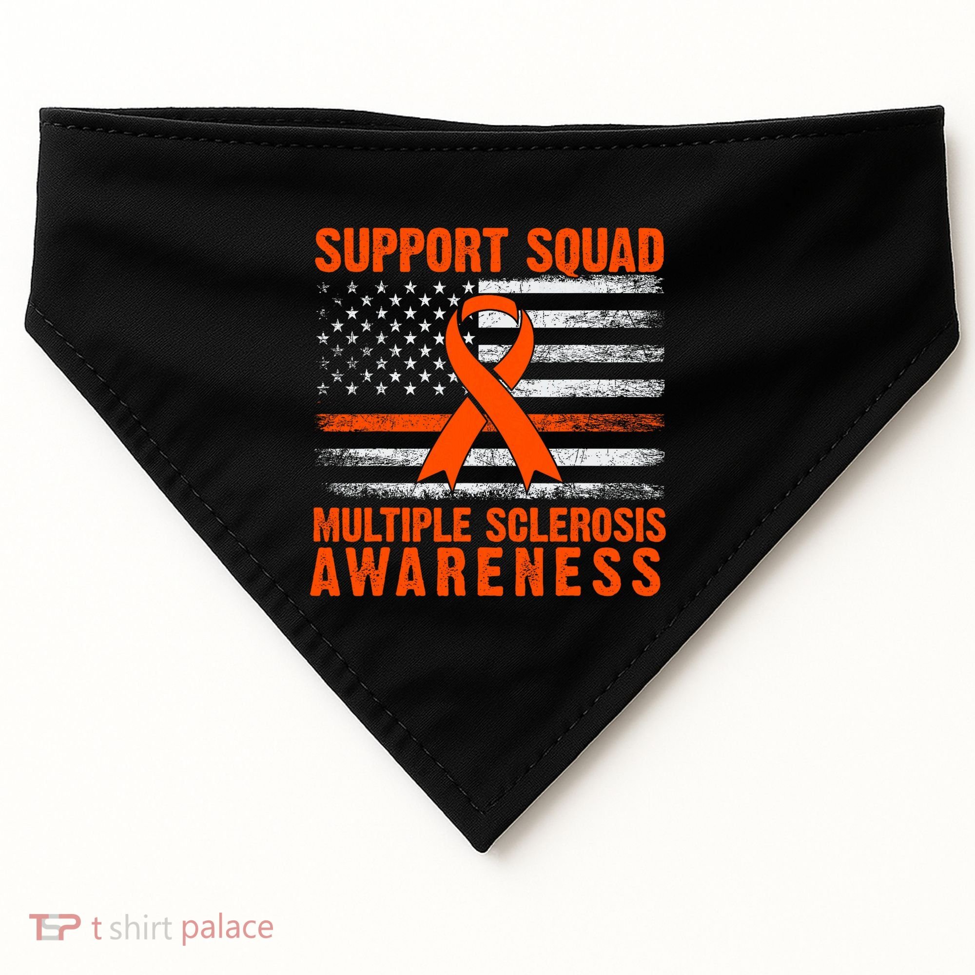 Ms Support Squad Multiple Sclerosis Awareness USA-Made Doggie Bandana