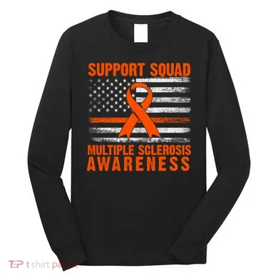 Ms Support Squad Multiple Sclerosis Awareness Long Sleeve Shirt
