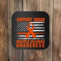 Ms Support Squad Multiple Sclerosis Awareness Coaster thumb 0