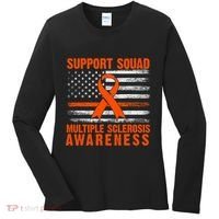 Ms Support Squad Multiple Sclerosis Awareness Women's Long Sleeve Shirt thumb 0